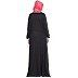 Travel abaya for winter- Black-Grey